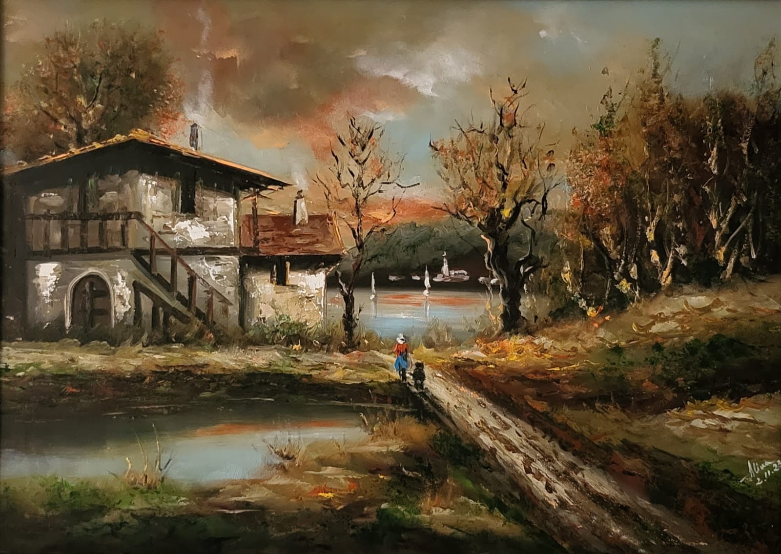 ArteDiAlina.com painting: Fall between the shadows